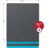 image:imageDexas Heavy Duty Cutting Board Grippmat Flexible Cutting Boards for Kitchen Set of 4 Non Slip Plastic Board Cutting Mat 115 by 14 inches Gray Turquoise White Green Set Kitchen GadgetsGray  Turquoise  White  Green