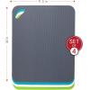 image:imageDexas Heavy Duty Cutting Board Grippmat Flexible Cutting Boards for Kitchen Set of 4 Non Slip Plastic Board Cutting Mat 115 by 14 inches Gray Turquoise White Green Set Kitchen GadgetsGray  Turquoise  White  Green