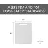 image:imageDexas NSF Polysafe Cutting Board with Handle 95 x 15 Inches Reversible NonSlip Kitchen Cutting Board WhiteConcave