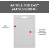 image:imageDexas NSF Polysafe Cutting Board with Handle 95 x 15 Inches Reversible NonSlip Kitchen Cutting Board WhiteConcave