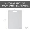 image:imageDexas NSF Polysafe Cutting Board with Handle 95 x 15 Inches Reversible NonSlip Kitchen Cutting Board WhiteConcave
