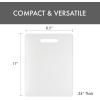 image:imageDexas NSF Polysafe Cutting Board with Handle 95 x 15 Inches Reversible NonSlip Kitchen Cutting Board WhiteFlat
