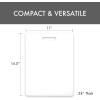 image:imageDexas NSF Polysafe Cutting Board with Handle 95 x 15 Inches Reversible NonSlip Kitchen Cutting Board WhiteFlat