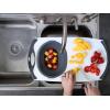 image:imageDexas OvertheSink Strainer GrippboardWhite and Gray