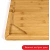 image:imageDexas PrepTech Home Chef Bamboo Cutting Board with Integrated Tablet Holder Groove 12x16 Inches