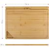 image:imageDexas PrepTech Home Chef Bamboo Cutting Board with Integrated Tablet Holder Groove 12x16 Inches