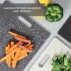 image:imageDexas Superboard Cutting Board with Handle 11 x 145 inch Heavy Granite Kitchen Prep Board Dishwasher Safe NonPorous Poly Surface Made in USAHeavy Granite