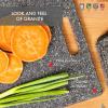 image:imageDexas Superboard Cutting Board with Handle 11 x 145 inch Heavy Granite Kitchen Prep Board Dishwasher Safe NonPorous Poly Surface Made in USAHeavy Granite