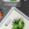 image:imageDexas Superboard Cutting Board with Handle 11 x 145 inch Heavy Granite Kitchen Prep Board Dishwasher Safe NonPorous Poly Surface Made in USAOatmeal Granite