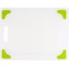 image:imageDexas Superboard Cutting Board with Handle and NonSlip Feet 11 by 145 inches Light Granite Color with Black NonSlip CornersWhite with NonSlip Green Corners