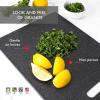 image:imageDexas Superboard Reversible Pastry Board 14 x 17 Inches Midnight Granite Color  Dishwasher Safe Plastic Ideal for Baking and Food PrepMidnight Granite Color