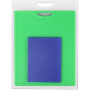 image:imageDexas Classic Jelli Cutting Board with Handle 85 by 11 inches White Granite PatternBlue  Green  Natural