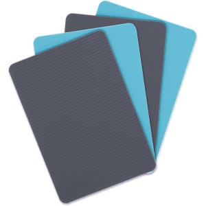 image:imageDexas Heavy Duty Cutting Board Grippmat Flexible Cutting Boards for Kitchen Set of 4 Non Slip Plastic Board Cutting Mat 115 by 14 inches Gray Turquoise White Green Set Kitchen GadgetsGray  Turquoise  White  Green