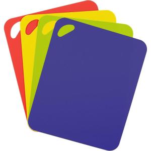 image:imageDexas Heavy Duty Cutting Board Grippmat Flexible Cutting Boards for Kitchen Set of 4 Non Slip Plastic Board Cutting Mat 115 by 14 inches Gray Turquoise White Green Set Kitchen GadgetsBlue  Green  Yellow  Red
