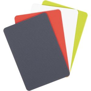 image:imageDexas Heavy Duty Cutting Board Grippmat Flexible Cutting Boards for Kitchen Set of 4 Non Slip Plastic Board Cutting Mat 115 by 14 inches Gray Turquoise White Green Set Kitchen GadgetsGray Red White Green