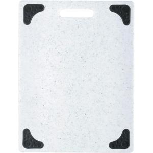 image:imageDexas Superboard Cutting Board with Handle and NonSlip Feet 11 by 145 inches Light Granite Color with Black NonSlip CornersLight Granite with NonSlip Black Corners