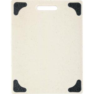 image:imageDexas Superboard Cutting Board with Handle and NonSlip Feet 11 by 145 inches Light Granite Color with Black NonSlip CornersOatmeal Granite with NonSlip Black Corners