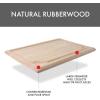 image:imageDexas Rubberwood Pour Spout Cutting Board  18 x 13 x 1  Juice Groove EasyPour Corner HeavyDuty Wood Board for Carving amp Chopping18L x 13W