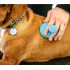 image:imageDexas BrushBuster Silicone Gentle Dog Grooming and Massage BrushBlue