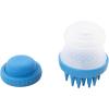 image:imageDexas ScrubBuster Silicone Dog Washing Brush with Builtin Shampoo Reservoir Pro BluePro Blue