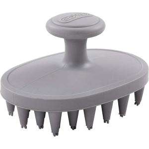 image:imageDexas BrushBuster Silicone Gentle Dog Grooming and Massage BrushLight Gray