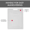 image:imageDexas 3Pack NSF Certified Polysafe Cutting Boards with Handle 625 x 85 85 x 11 11 x 145 Inches Reversible Kitchen Cutting Board White