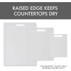 image:imageDexas 3Pack NSF Certified Polysafe Cutting Boards with Handle 625 x 85 85 x 11 11 x 145 Inches Reversible Kitchen Cutting Board White