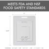 image:imageDexas 3Pack NSF Certified Polysafe Cutting Boards with Handle 625 x 85 85 x 11 11 x 145 Inches Reversible Kitchen Cutting Board White