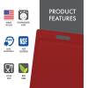 image:imageDexas NSF Certified Polysafe Cutting Board with Handle and Juice Well 12 x 18 inches Reversible Kitchen Cutting Board BlueAssorted Colors