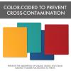 image:imageDexas NSF Certified Polysafe Cutting Board with Handle and Juice Well 12 x 18 inches Reversible Kitchen Cutting Board BlueAssorted Colors