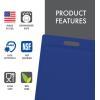 image:imageDexas NSF Certified Polysafe Cutting Board with Handle and Juice Well 12 x 18 inches Reversible Kitchen Cutting Board BlueBlue