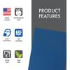 image:imageDexas NSF Certified Polysafe Cutting Board with Handle and Juice Well 12 x 18 inches Reversible Kitchen Cutting Board BlueBlue