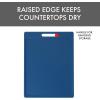 image:imageDexas NSF Certified Polysafe Cutting Board with Handle and Juice Well 12 x 18 inches Reversible Kitchen Cutting Board BlueBlue