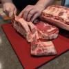 image:imageDexas NSF Certified Polysafe Cutting Board with Handle and Juice Well 12 x 18 inches Reversible Kitchen Cutting Board BlueRed