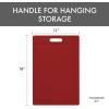 image:imageDexas NSF Certified Polysafe Cutting Board with Handle and Juice Well 12 x 18 inches Reversible Kitchen Cutting Board BlueRed