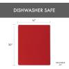 image:imageDexas NSF Certified Polysafe Cutting Board with Handle and Juice Well 12 x 18 inches Reversible Kitchen Cutting Board BlueRed