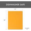 image:imageDexas NSF Certified Polysafe Cutting Board with Handle and Juice Well 12 x 18 inches Reversible Kitchen Cutting Board BlueYellow