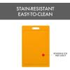 image:imageDexas NSF Certified Polysafe Cutting Board with Handle and Juice Well 12 x 18 inches Reversible Kitchen Cutting Board BlueYellow