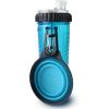image:imageDexas Popware for Pets Snack Duo Dual Chambered Hydration Bottle and Snack Container with Collapsible Pet Cup BlueBlue