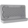 image:imageDexas Snack amp Distract Licking Mat with Catch Tray for Dogs and Cats95x 55 Pro Blue Sticks to Most Slick or Smooth Surfaces Eases Anxiety Prevents Boredom Entertains and DistractsLight Gray