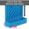 image:imageDexas Snack amp Distract Licking Mat with Catch Tray for Dogs and Cats95x 55 Pro Blue Sticks to Most Slick or Smooth Surfaces Eases Anxiety Prevents Boredom Entertains and DistractsPro Blue