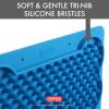 image:imageDexas Snack amp Distract Licking Mat with Catch Tray for Dogs and Cats95x 55 Pro Blue Sticks to Most Slick or Smooth Surfaces Eases Anxiety Prevents Boredom Entertains and DistractsPro Blue