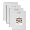 image:imageDexas 4Pack NSF Certified Polysafe Cutting Boards with Handle 11 x 145 Inches Reversible Kitchen Cutting Board White