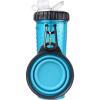image:imageDexas Popware for Pets Snack Duo Dual Chambered Hydration Bottle and Snack Container with Collapsible Pet Cup BlueBlue