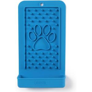 image:imageDexas Snack amp Distract Licking Mat with Catch Tray for Dogs and Cats95x 55 Pro Blue Sticks to Most Slick or Smooth Surfaces Eases Anxiety Prevents Boredom Entertains and DistractsPro Blue