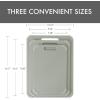 image:imageDexas Fresh Prep 3Pack NonSlip Cutting Board Set  Dishwasher Safe Plastic Boards with Silicone Grip Corners amp Handle Sage 1417 x 1063 126 x 906 1102 x 748Sage