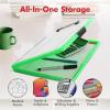 image:imageDexas Slimcase 2 Plastic Clipboard with Storage and Side Opening Natural Glitter Pink Binding Office Supplies Clipboards to Organize A4 Holder Nursing ClipboardsNeon Green