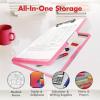 image:imageDexas Slimcase 2 Plastic Clipboard with Storage and Side Opening Natural Glitter Pink Binding Office Supplies Clipboards to Organize A4 Holder Nursing ClipboardsPink Glitter