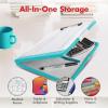 image:imageDexas Slimcase 2 Plastic Clipboard with Storage and Side Opening Natural Glitter Pink Binding Office Supplies Clipboards to Organize A4 Holder Nursing ClipboardsTeal Glitter