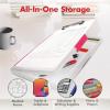 image:imageDexas Slimcase 2 Plastic Clipboard with Storage and Side Opening Natural Glitter Pink Binding Office Supplies Clipboards to Organize A4 Holder Nursing ClipboardsNatural Glitter Pink Binding